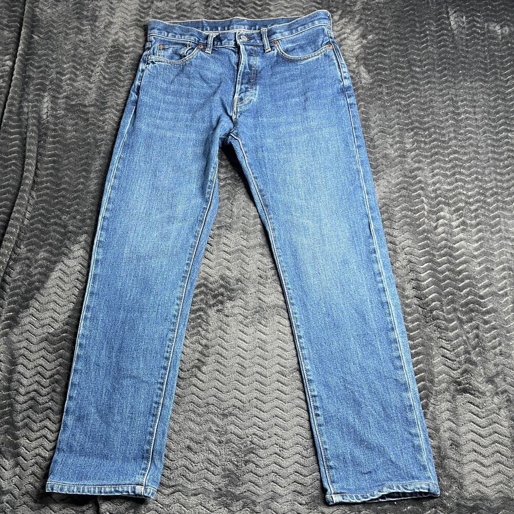 Buck Mason Maverick Slim Jeans Mens 32x28 Double Dip Button fly